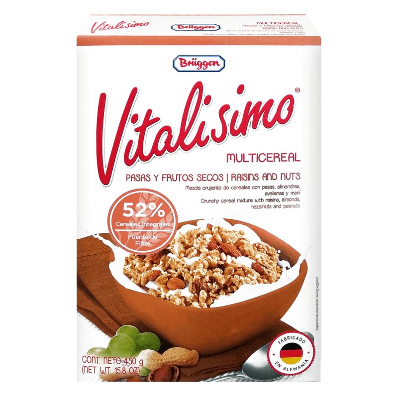 Vitalisimo Muesli Pasas Y Frutos Secos 450G Grupo Panal