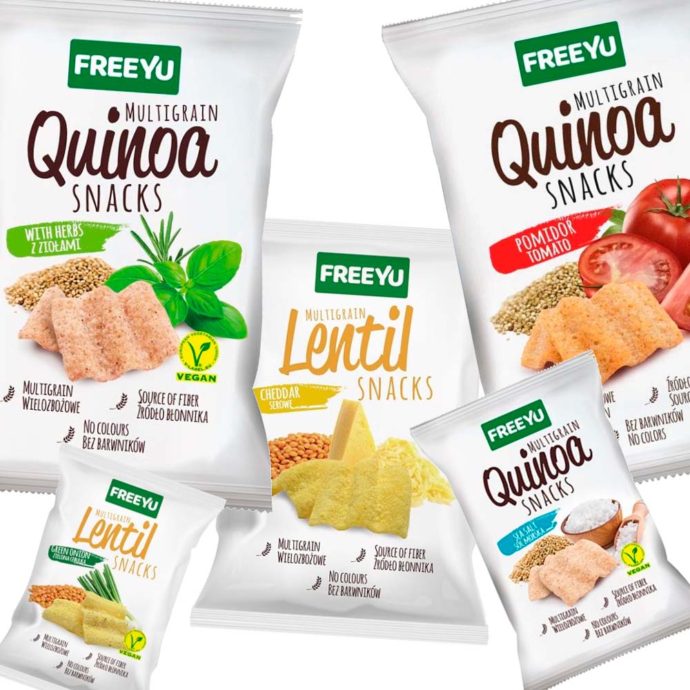 Pack de Snacks Muligranos Freeyu 6 unidades